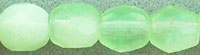 Glasschliffperlen Green Phosporus-Pacific opal- 8mm (25)