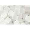 cc1f - perles Toho cube 4mm transparent frosted crystal (10g)