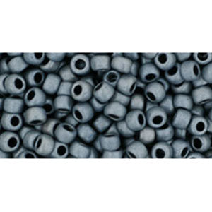 Kaufen Sie Perlen in der Schweiz cc611 - Toho rocailles perlen 8/0 matt colour opaque grey (10g)