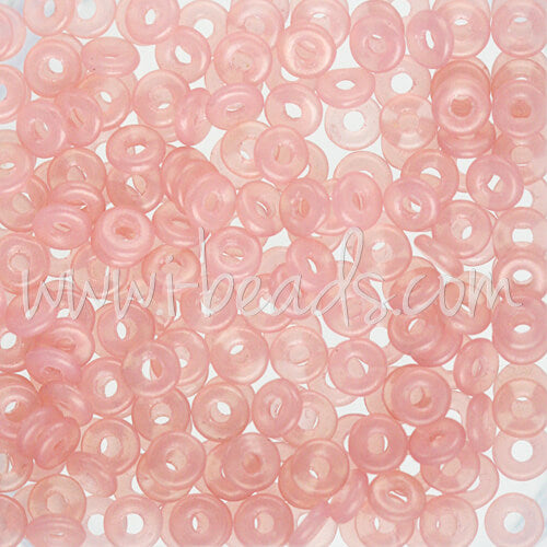 Kaufen Sie Perlen in der Schweiz O beads 1x3.8mm suede gold milky pink (5g)