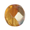 Kaufen Sie Perlen in der Schweiz Glasschliffperlen medium topaz ab 6mm (50)