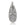 Grossiste en Pendentif Goutte en alliage et strass crystal argent antique 60x23mm (1)