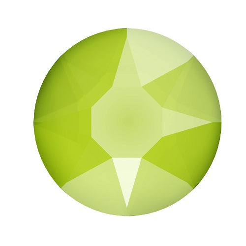 Achat Swarovski 2078 Hot Fix flat back cristal Lime ss34-7.1mm (12)