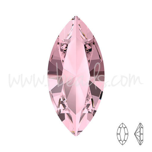 Kaufen Sie Perlen in der Schweiz Swarovski 4228 navette crystal antique pink 15x7mm (1)