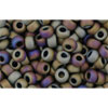 cc614 - perles de rocaille toho 8/0 matt colour iris brown (10g)