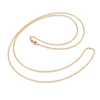 Kette Halskette GOLD Stahl 75cm - 1.8mm (1)