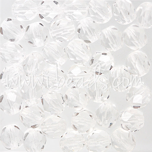 Kaufen Sie Perlen in der Schweiz Glasschliffperlen crystal 6mm (50)