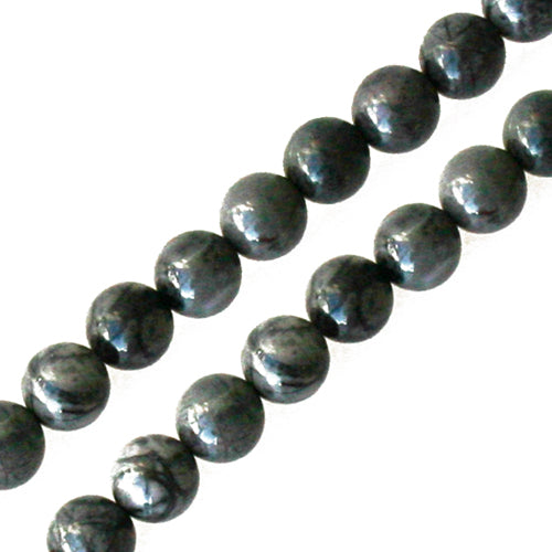 Kaufen Sie Perlen in der Schweiz Picasso jasper runder perlenstrang 6mm (1)