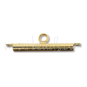 Miyuki Slider Endkappen 20mm gold-plattiert (2)