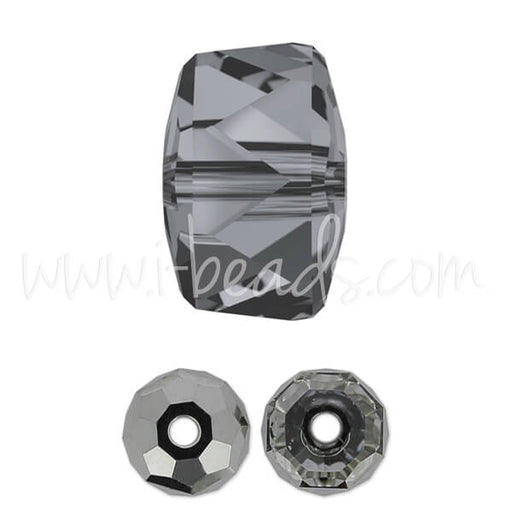 Kaufen Sie Perlen in der Schweiz Swarovski 5045 rondelle Perlen crystal silver night 6mm (6)
