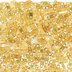 Cc251 - miyuki tila perlen QUARTER Transparent Light TOPAZE AB 1.2mm (50 beads)