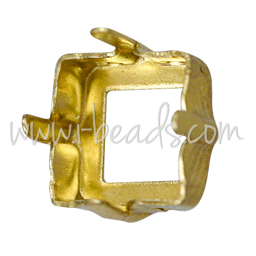 Achat Swarovski brass setting for 4428 Xilion square 8mm (6)