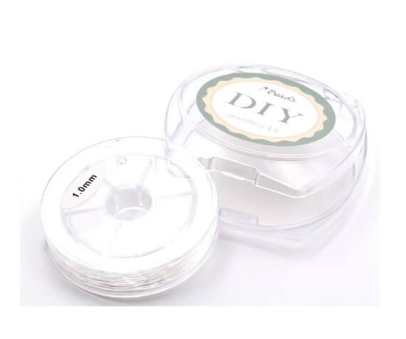 Fil élastique transparent 1mm, bobine de 10m (10m)