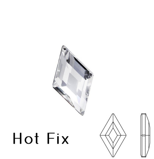 Kaufen Sie Perlen in der Schweiz 2773 Swarovski hot fix flat back Diamand Shape rhinestones crystal 5x3mm (10)