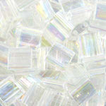 Cc250 - perles Miyuki tila crystal ab 5mm (25)