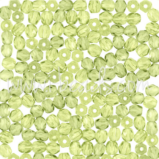 Kaufen Sie Perlen in der Schweiz Glasschliffperlen olivine 3mm (50)