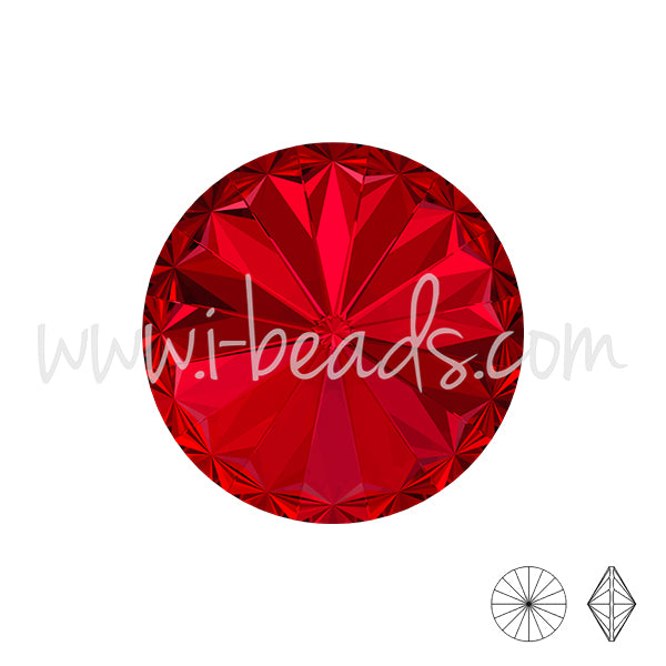 Cristal Swarovski rivoli 1122 scarlet 10mm-ss47 (2)