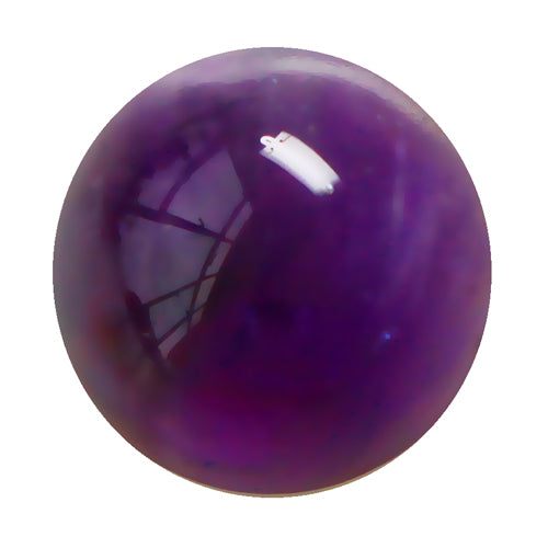Kaufen Sie Perlen in der Schweiz Runder cabochon amethyst 20mm (1)