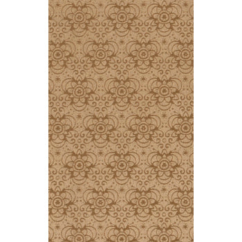 Achat Suédine motif fleurs Camel 10x21.5cm (1)