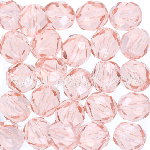 Kaufen Sie Perlen in der Schweiz Glasschliffperlen rosaline 8mm (25)