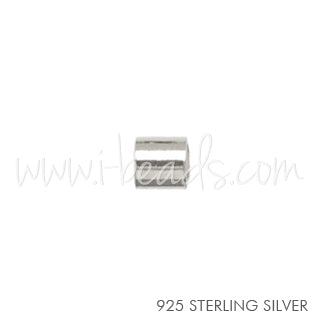 Sterling Silber Quetschperlen 2mm-Int D:1.5mm (20)