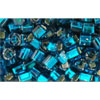 cc27bd - perles Toho cube 3mm silver lined teal (10g)