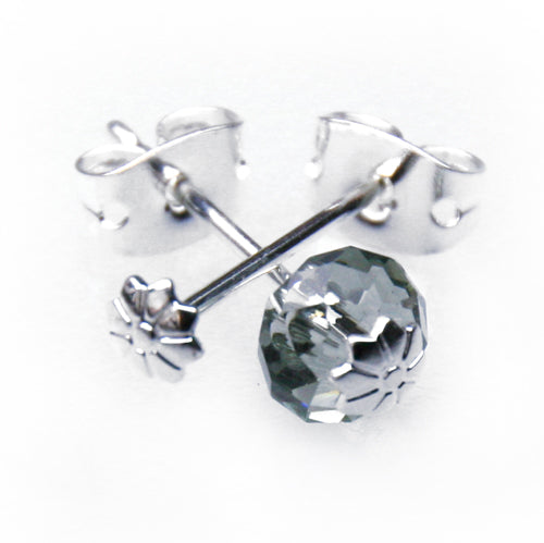 Kaufen Sie Perlen in der Schweiz Ohrstecker Gänseblümchen Silberfarben 18.5mm (2)