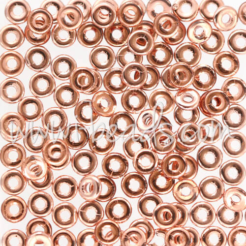 Kaufen Sie Perlen in der Schweiz O beads 1x3.8mm rosaline capri gold (5g)