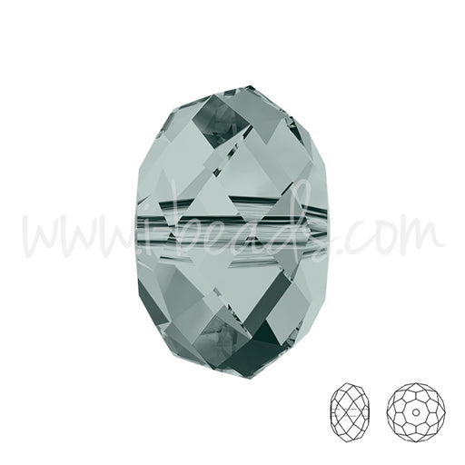 Kaufen Sie Perlen in der Schweiz 5040 Swarovski briolette perlen black diamond 6mm (10)