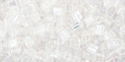 Kaufen Sie Perlen in der Schweiz cc161 - Toho triangle perlen 2.2mm transparent rainbow crystal (10g)