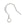 Grossiste en Boucles d'oreilles Crochets métal plaqué argent 16mm (6)