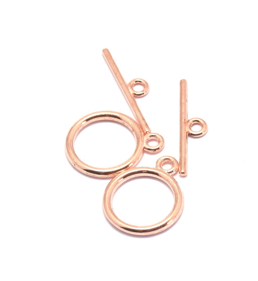 Kaufen Sie Perlen in der Schweiz Verschluss T in echt rosé vergoldet 9mm (1)