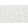 cc121 - perles de rocaille Toho 15/0 opaque lustered white (5g)