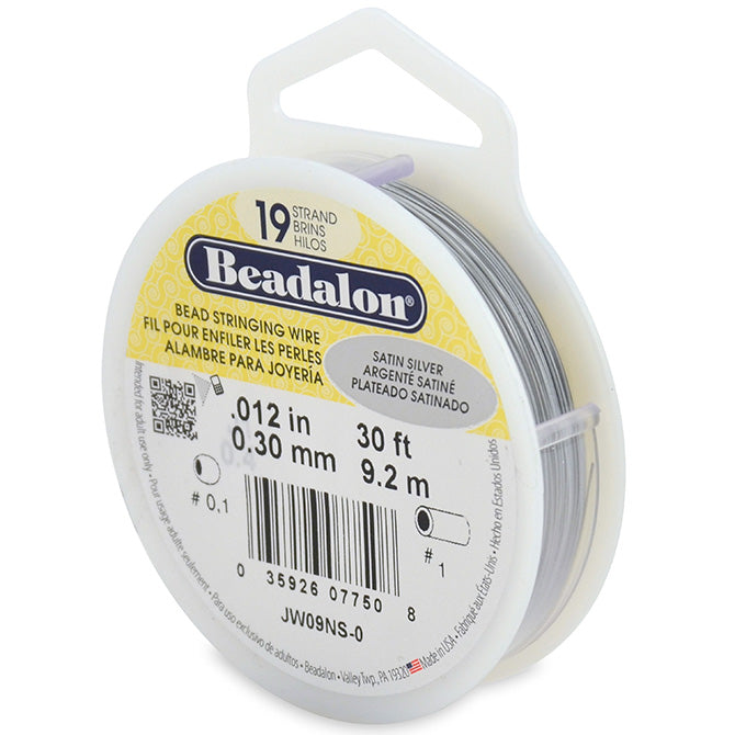 Beadalondraht satin silber 19 str�nge st�rke 0.30mm (1)