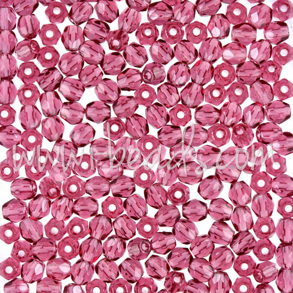 Glasschliffperlen fuchsia 3mm (50)