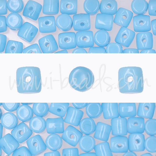 Kaufen Sie Perlen in der Schweiz Minos par Puca 2.5x3mm opaque blue turquoise (5g)
