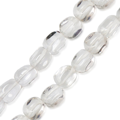 Kaufen Sie Perlen in der Schweiz Kristallquarzperle nugget 8x10mm strang (1)