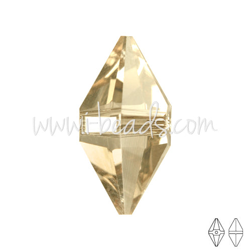 Achat Swarovski Elements 5747 double spike crystal golden shadow 12x6mm (1)