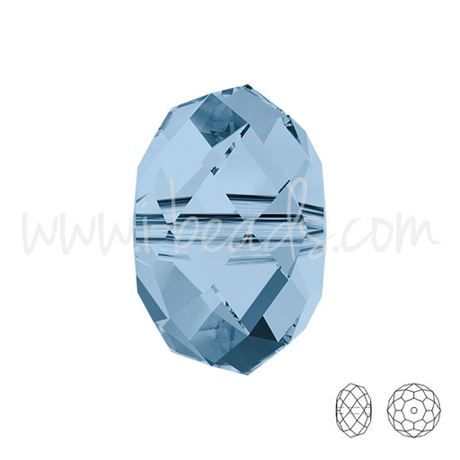 Kaufen Sie Perlen in der Schweiz 5040 Swarovski briolette perlen denim blue 6mm (10)