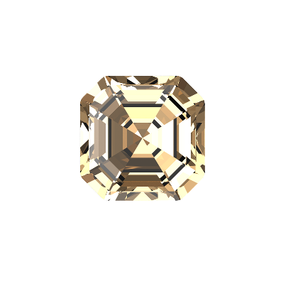 Swarovski 4480 Imperial Cut Light Colorado Topaz Foiled -10mm (1)