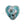Vente au détail Perle de Murano coeur bleu et argent 10mm (1)