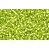 cc24 - perles de rocaille Toho 15/0 silver lined lime green (5g)