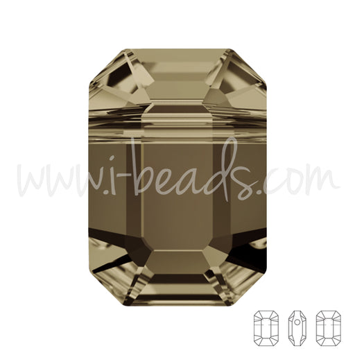 Kaufen Sie Perlen in der Schweiz Swarovski 5514 pendulum Perlen smoky quartz 10x7mm (2)