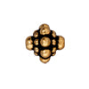 Kaufen Sie Perlen in der Schweiz Doppelkegel-perlen vergoldetes metall antik 9mm (1)
