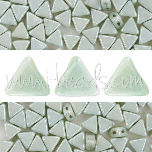 Kaufen Sie Perlen in der Schweiz KHEOPS par PUCA 6mm opaque light green ceramic look (10g)