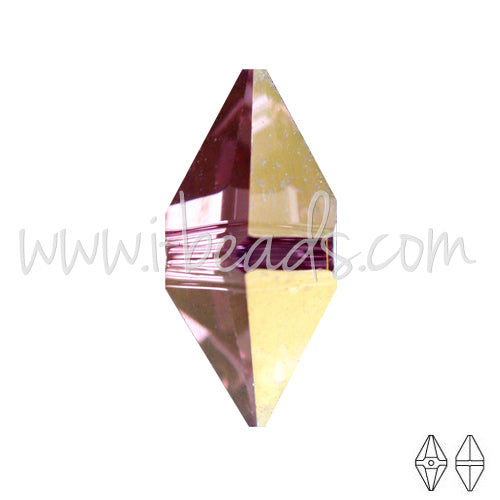 Kaufen Sie Perlen in der Schweiz Swarovski Elements 5747 double spike crystal lilac shadow 12x6mm (1)