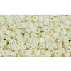 Kaufen Sie Perlen in der Schweiz cc122 - Toho cube perlen 1.5mm opaque lustered navajo white (10g)