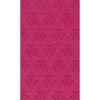 Suédine motif fleurs fuschia 10x21.5cm (1)