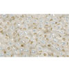 cc2100 - perles de rocaille Toho 11/0 silver-lined milky white (10g)