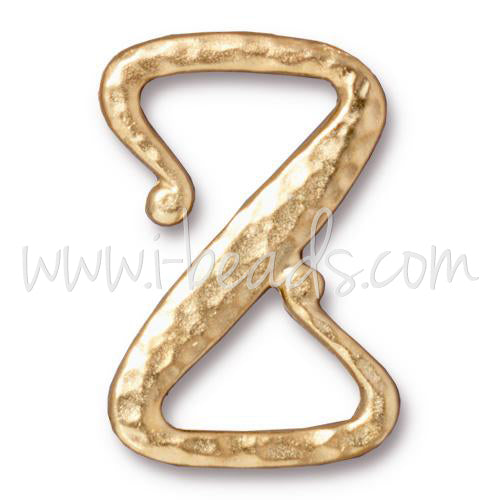 Kaufen Sie Perlen in der Schweiz Z-Haken Verschluss Goldfarben 27x18mm (1)